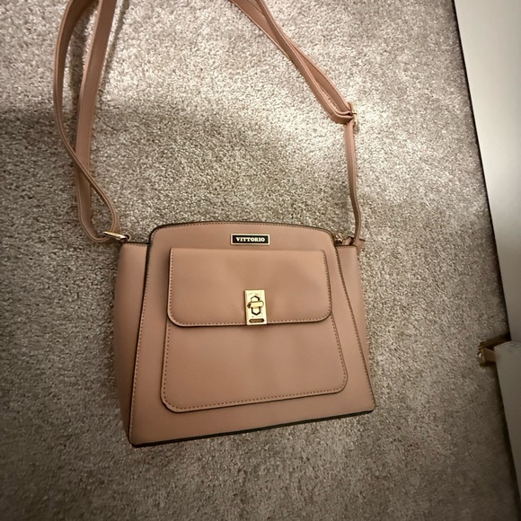 Vittorio Handbags - Vittorio Blush Crossbody Bag